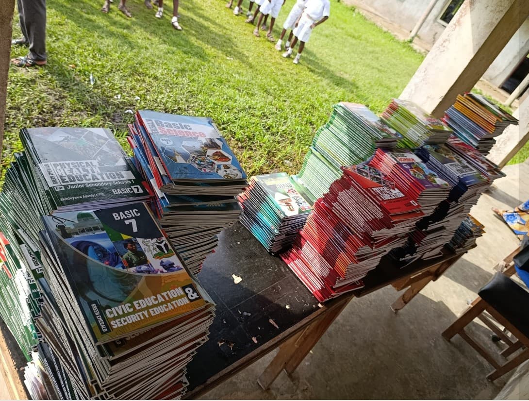 Images showing our impact in communities by books donations