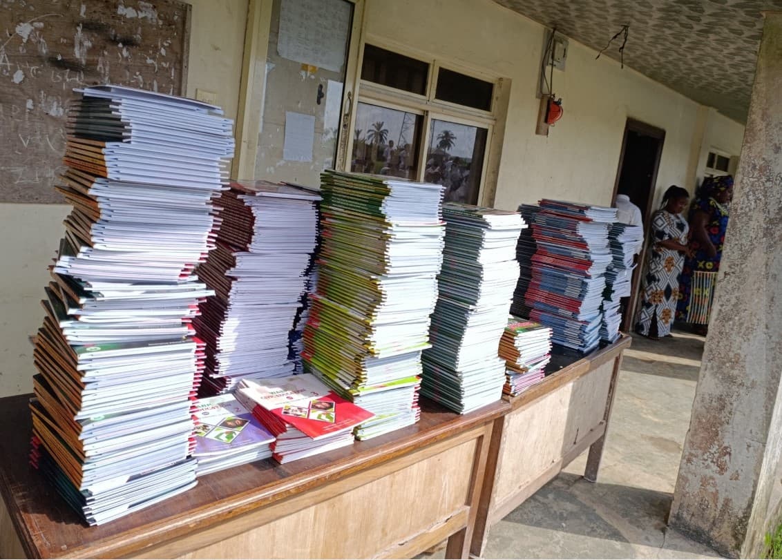 Images showing our impact in communities by books donations